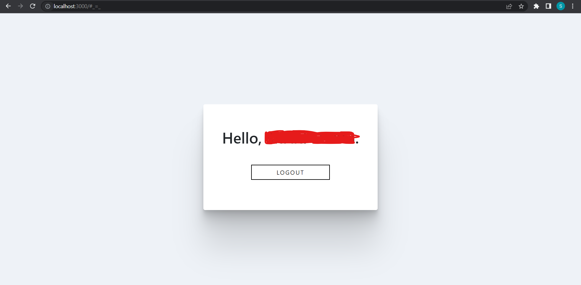 facebook login success